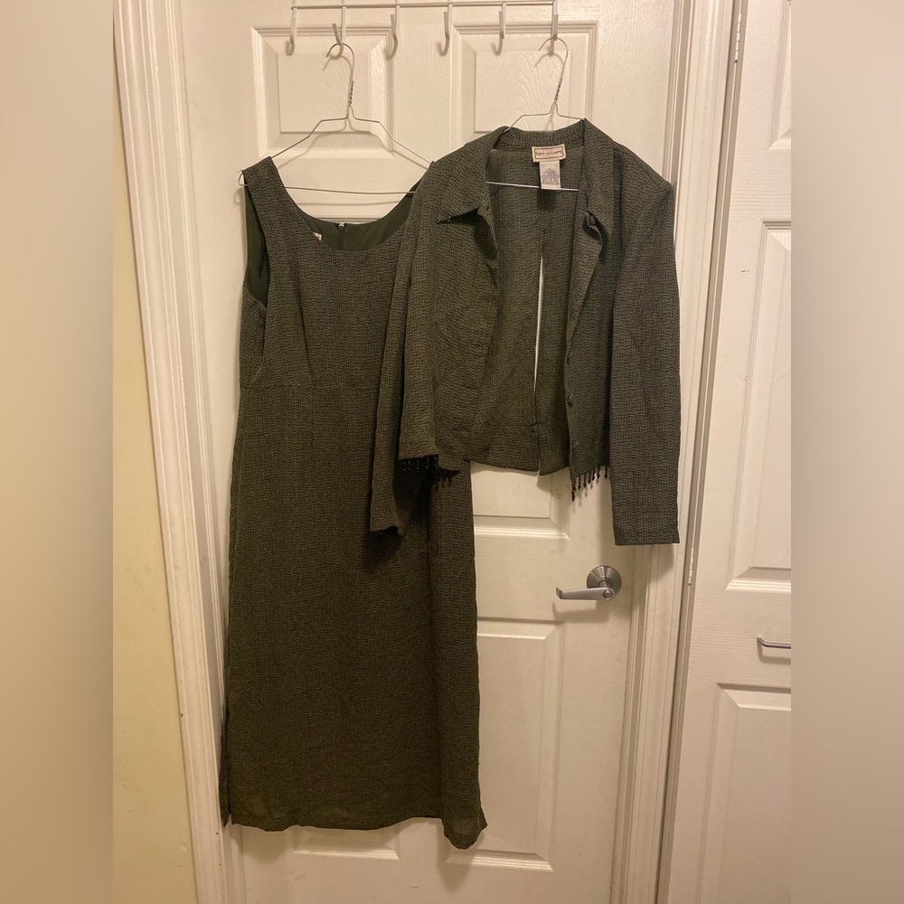Long dress with blazer jacket